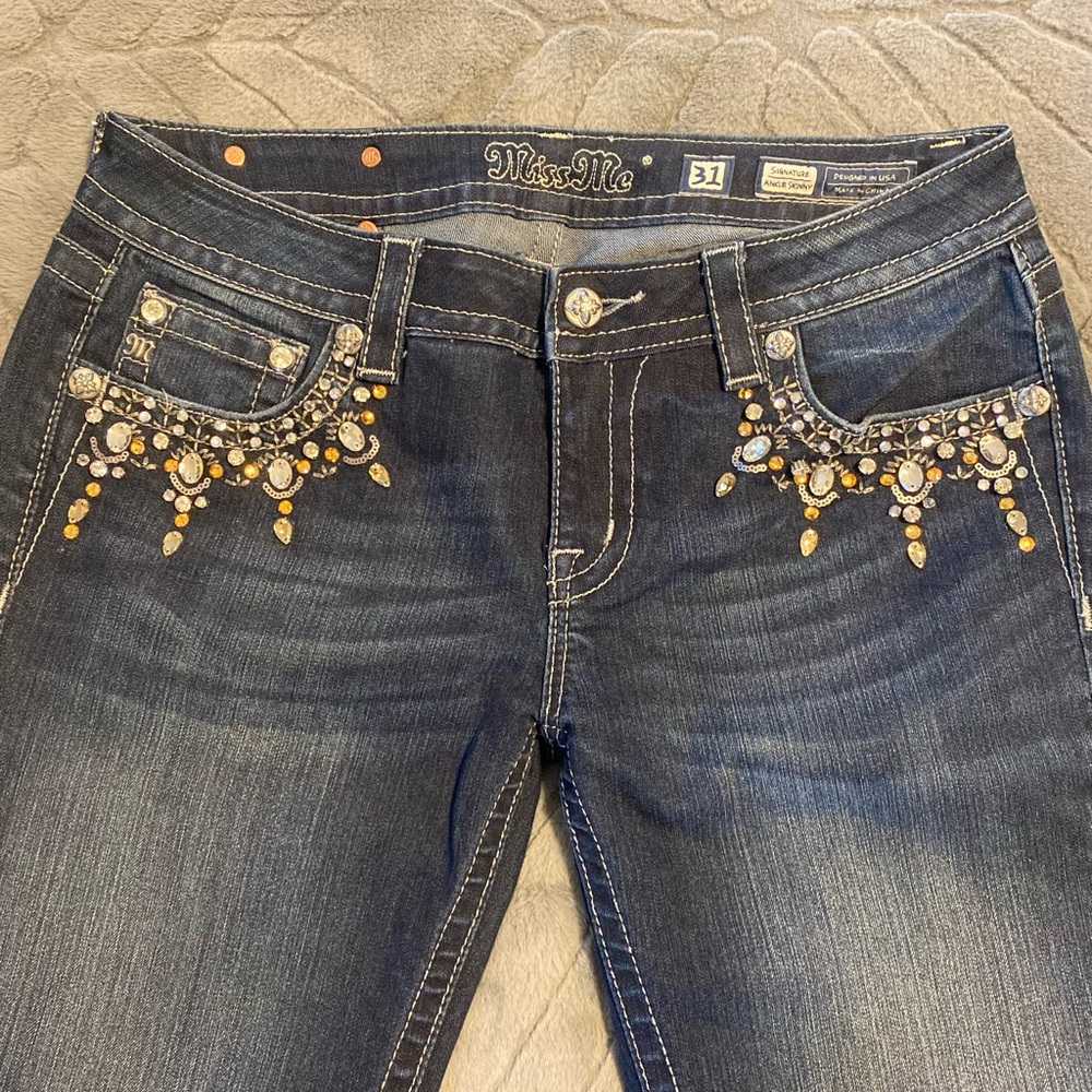 Miss Me jeans, signature ankle skinny, size 31